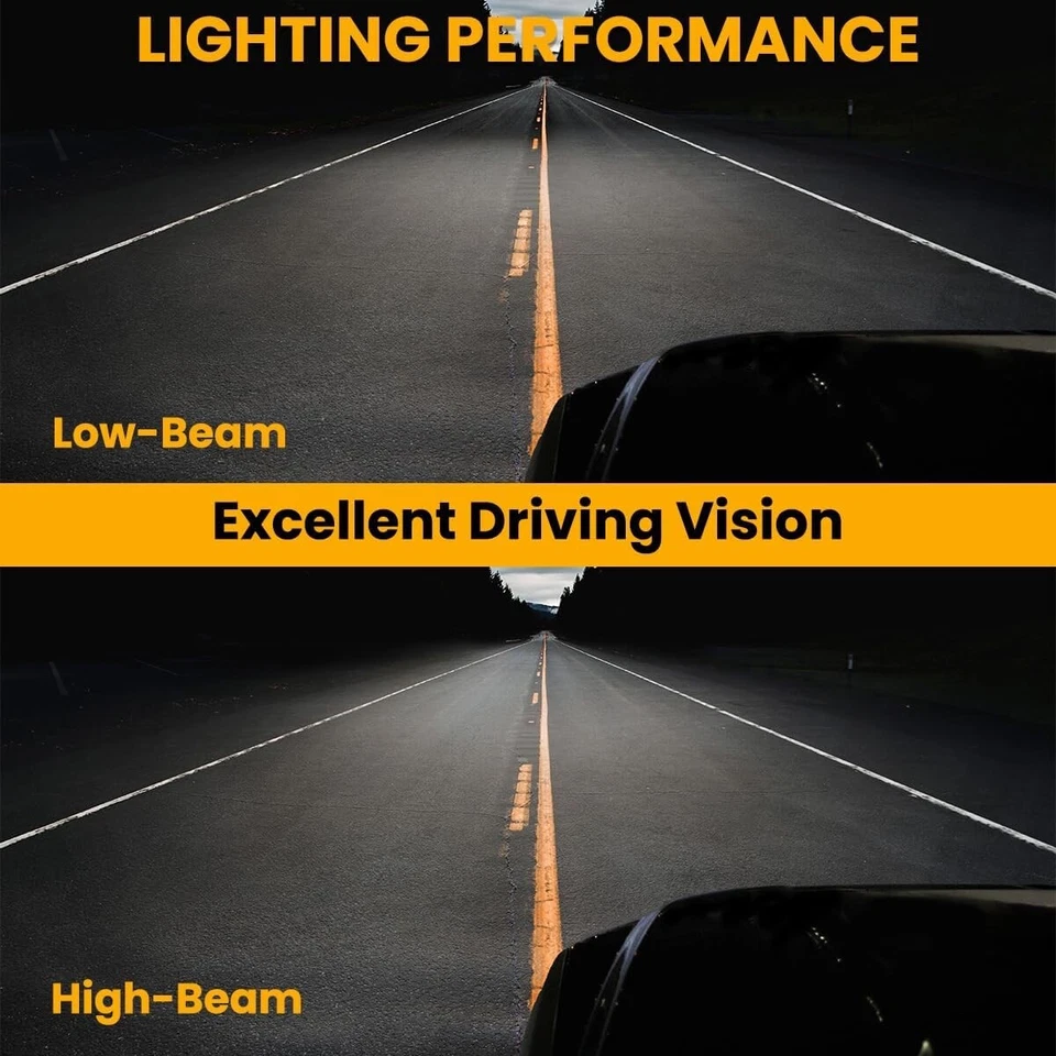 Conjunto de par de faros proyectores LED SVT negros para Ford Mustang GT 1994-1998 Foto 4 de 4