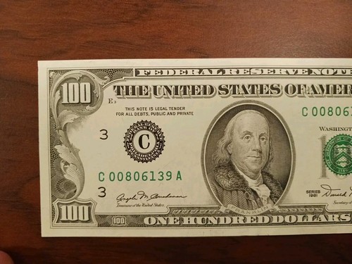 1981 Series $100 Bill Note - Vintage Currency - Picture 3 of 6