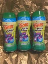 3 Ct Gain Odor Defense In Wash Scent Booster Super Fresh Blast 7.2 Oz x3
