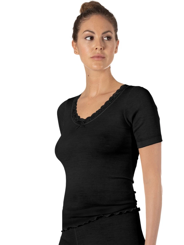 Nina von C. Damen T-Shirt Wool Silk 29 460 846 0 Gr. 36-48 in 2 Farben - Bild 1 von 1