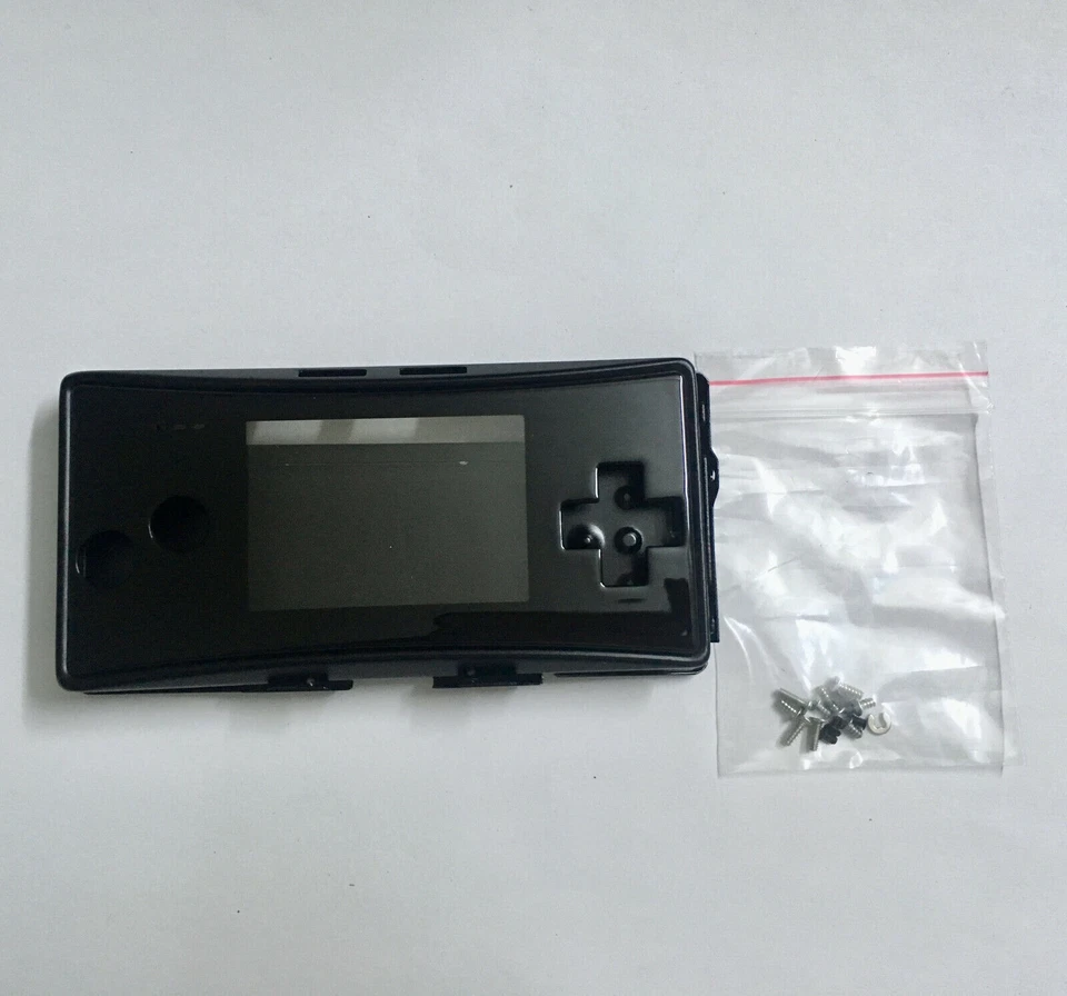 4 in 1 Metal Full Housing Shell Case Cover For Nintendo Gameboy Micro GBM Black - Image 3 of 3