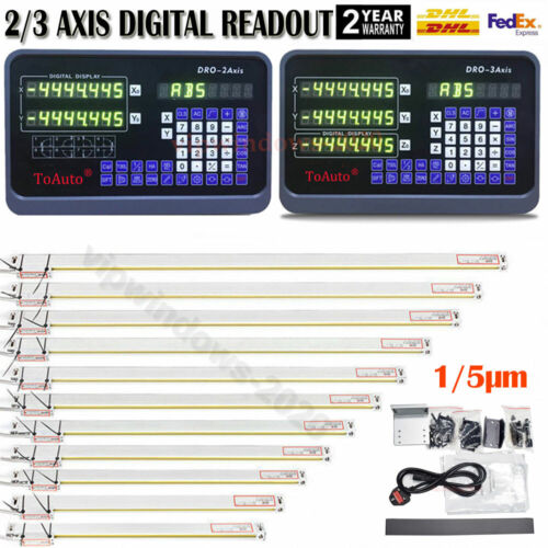 5um /1um Linear Scale Precision Digital Readout DRO Display for Bench Lathe Mill - Picture 1 of 42