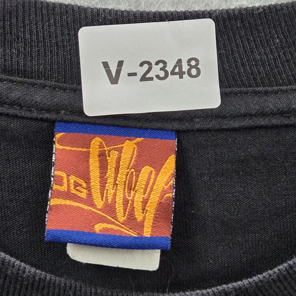 Camisa OG ABEL Hombres 2XL Negra Floral Rosa Calavera Niñas Dos Caras 2011 Logo Gráfico Foto 2 de 4