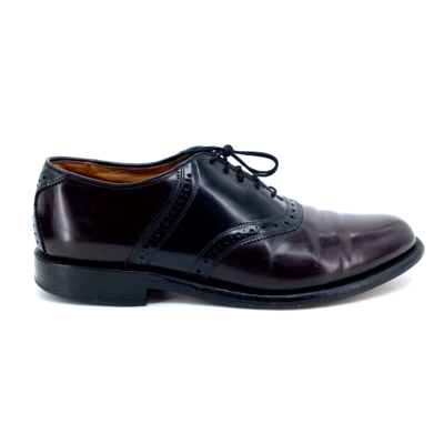 Men’s Allen Edmunds Black Leather Oxfords with Red Laces. Size 9.5 Mens 9.5 E Wide Allen Edmonds Shelton Red Black Leather  main image 2