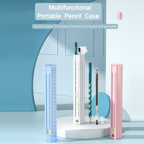 Cute Pencil Box Hexagonal with 6 Pencils Standing Pen Holder Multi-Function Q3V2 - Picture 3 of 11