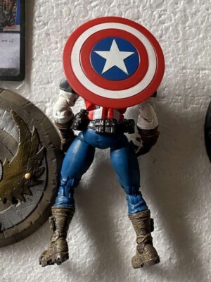 Marvel Legends Captain America Blue Version Rare – Toy Biz Series 8 – Occasion