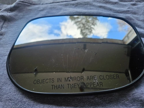 Door Mirror Glass Dorman 56377 fits 09-14 Honda Fit *CRACKED