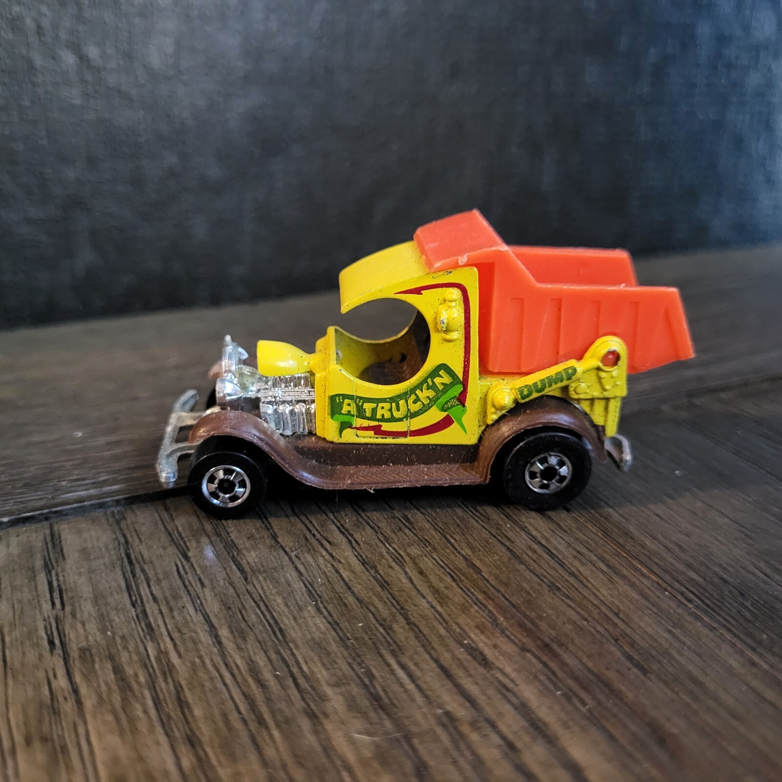 Vintage 1977 Hot Wheels DUMPIN' A TRUCK’N Dump Truck Orange/Yellow eBay
