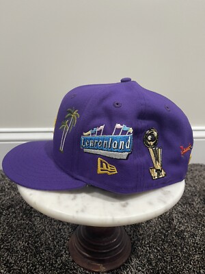 キャップ better gift shop x just don new era Just Don x Better Gift MLB LA Dodgers Purple Fitted Hat size 7-1/2