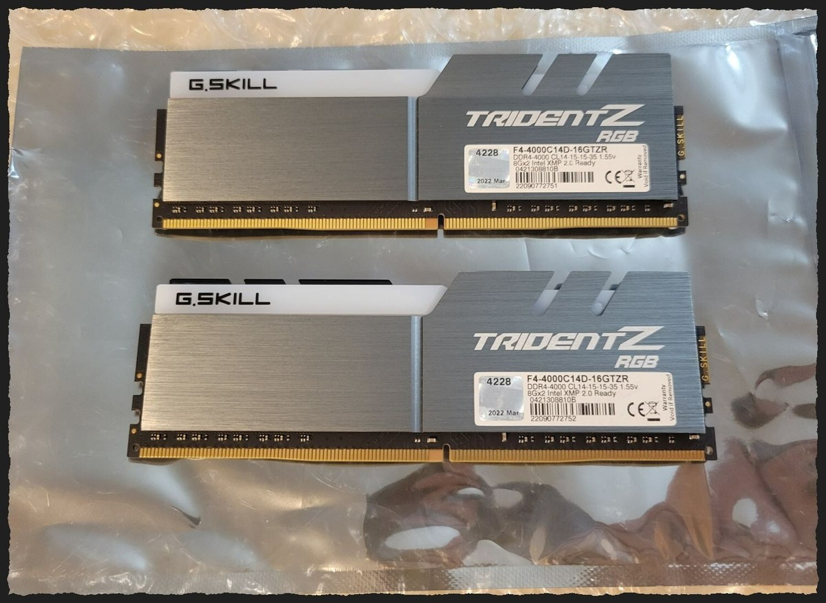Ddr4 4000 G Skill 4000mhz Cl14 Trident Z RGB 16GB (2x8GB) DDR4