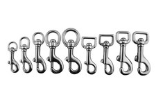 Bolzenkarabiner Edelstahl rostfrei Drehwirbel Hundeleine Outdoor Karabiner-Haken