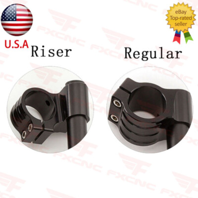 31mm-54mm Fork Clip-ons Handlebars Heads Mounts Bar Riser Regular Bracket CNC