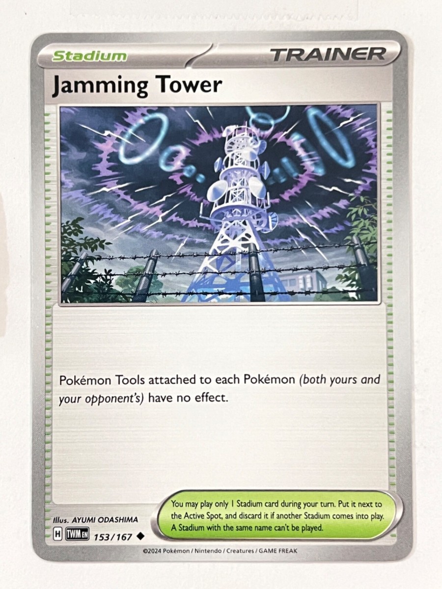 Jamming Tower 153/167 Uncommon Twilight Masquerade Pokemon Jamming Tower 153/167 Uncommon Twilight Masquerade Pokemon
