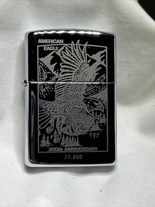 Vintage 75.800 American Eagle 200th Anniversary Zippo Lighter ~ Box ~ Sealed