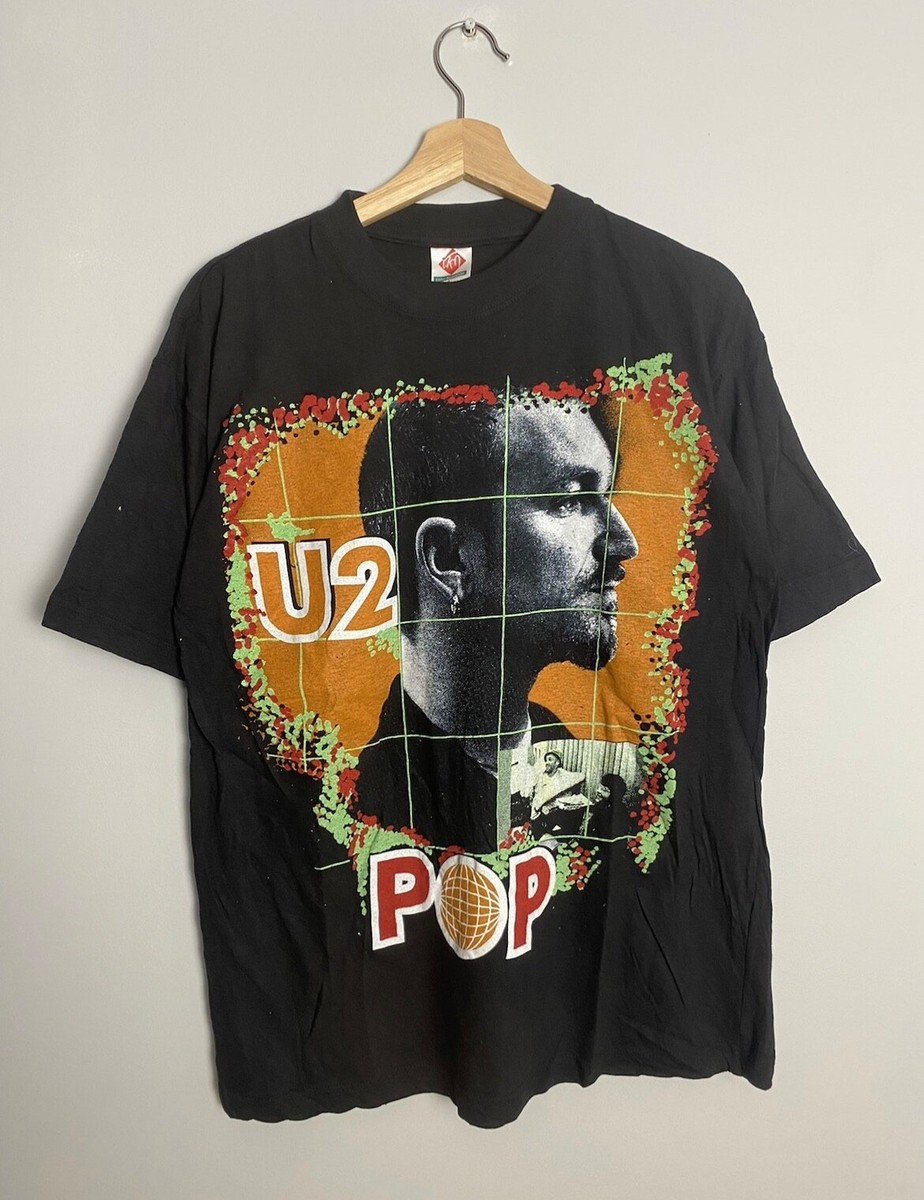 Rare Vintage 90s U2 Pop Large black Empire Bootleg Band Tshirt | eBay