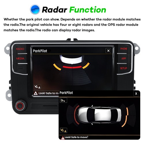 6.5" CarPlay Android Auto Car Stereo Radio+RearView Camera For VW NONAME RCD330 - Picture 20 of 24