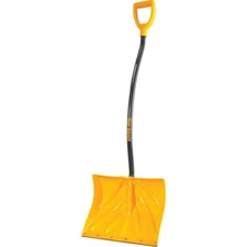 Mountain Snow Shovel 18in Ergonomic Large Grip Blade Shape Shoveling Pushing 