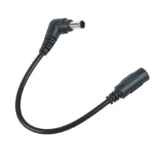 Pkpower 5.5mm 2.1mm Female to 6.5mm 4.4mm Angle Male DC Plug Adapter Power Cable