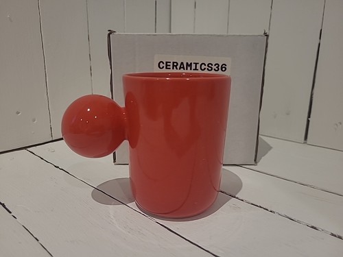 Keramik 36 - Bogen Keramik Becher 300ml rot. - Bild 1 von 7