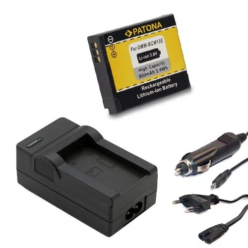 PATONA Akku + Ladegerät für Panasonic Lumix DMC-TZ71 DMC-TZ61 TZ40 TZ41 - DMW-BCM13-E