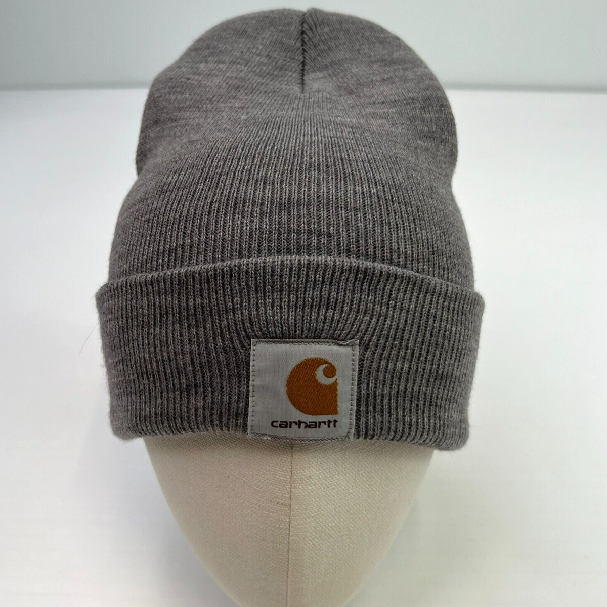 Carhartt Hat Men One Size Knit Beanie Winter Logo Street Work Run