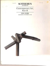 Sotheby's Contemporary Art, Part 2 Auction Catalog November 18, 1992
