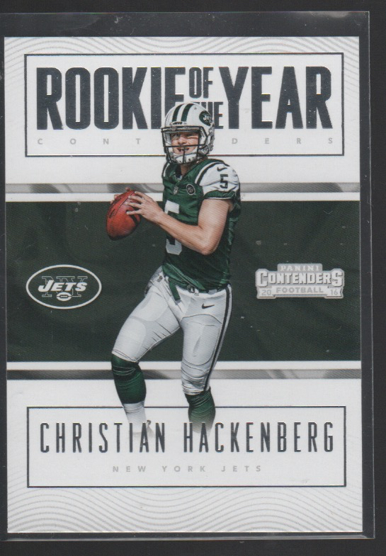 CHRISTIAN HACKENBERG 2016 PANINI CONTENDERS ROOKIE OF THE YEAR CONTENDERS  #16