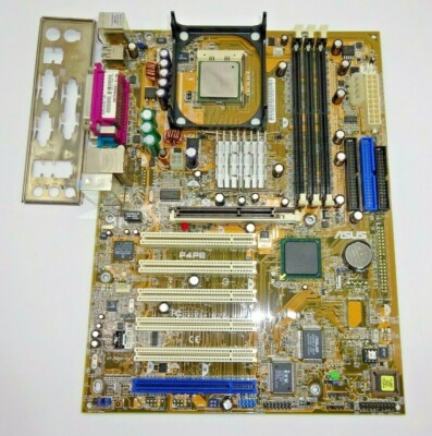Asus P4PE Rev: 1.03 -mit CPU Intel Pentium4 -ATX-Sockel 478 -mit I/O Shield#M646