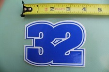 THIRTY TWO 32 Snowboards Football Blue SNOW Snowboarding Clear Vintage STICKER