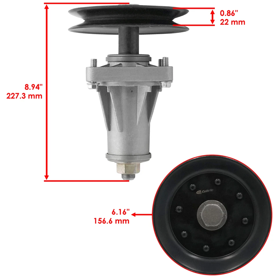 918-06076A 618-06076A 61806076 918-06076 Spindle for Cub Cadet for Troy-Bilt 60" - Image 2 of 4