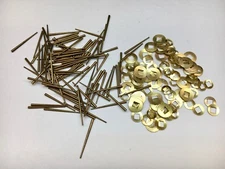 Clock Repair Brass Square Washers and Tapered Pins assortment 200 Piece 