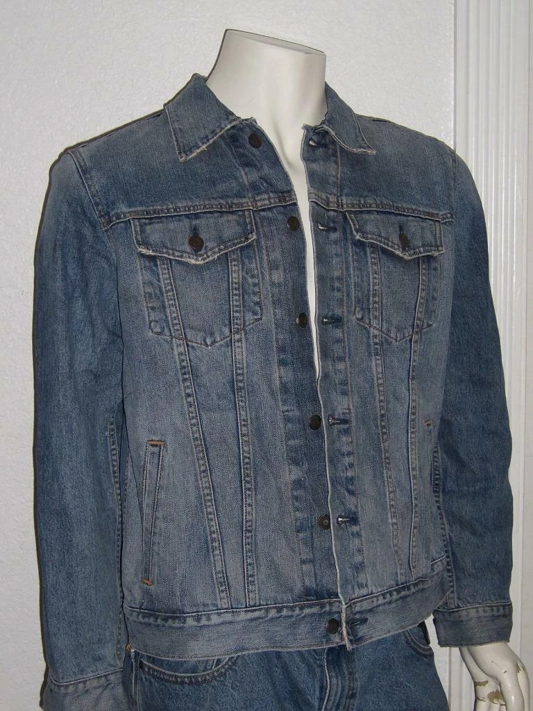 GAP 1969 SAN FRANCISCO MEN'S BLUE DENIM TRUCKER JACKET SIZE LARGE