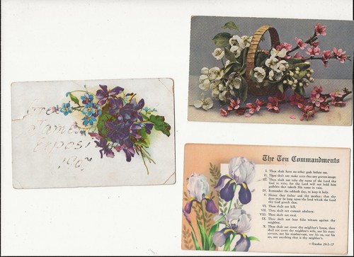 Lot 15 VTG Postcards Christmas Greetings New Year Birthday Real Photo Christian - Picture 7 of 10
