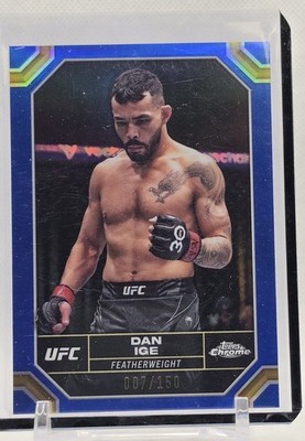 2024 Topps Chrome UFC - Dan Ige #55 Blue Refractor /150