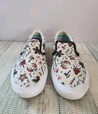 Vans x Stranger Things Customs Hellfire Club Slip On Shoes  display picture 2