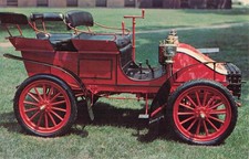 1901 Autocar Automobile Smithsonian Institution Vintage Postcard car red art