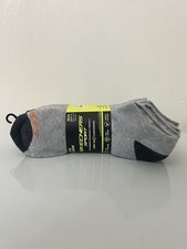 Skechers Sports No Show Men's GreySocks 6 Pack W/ 360 Degrees Cushioning.