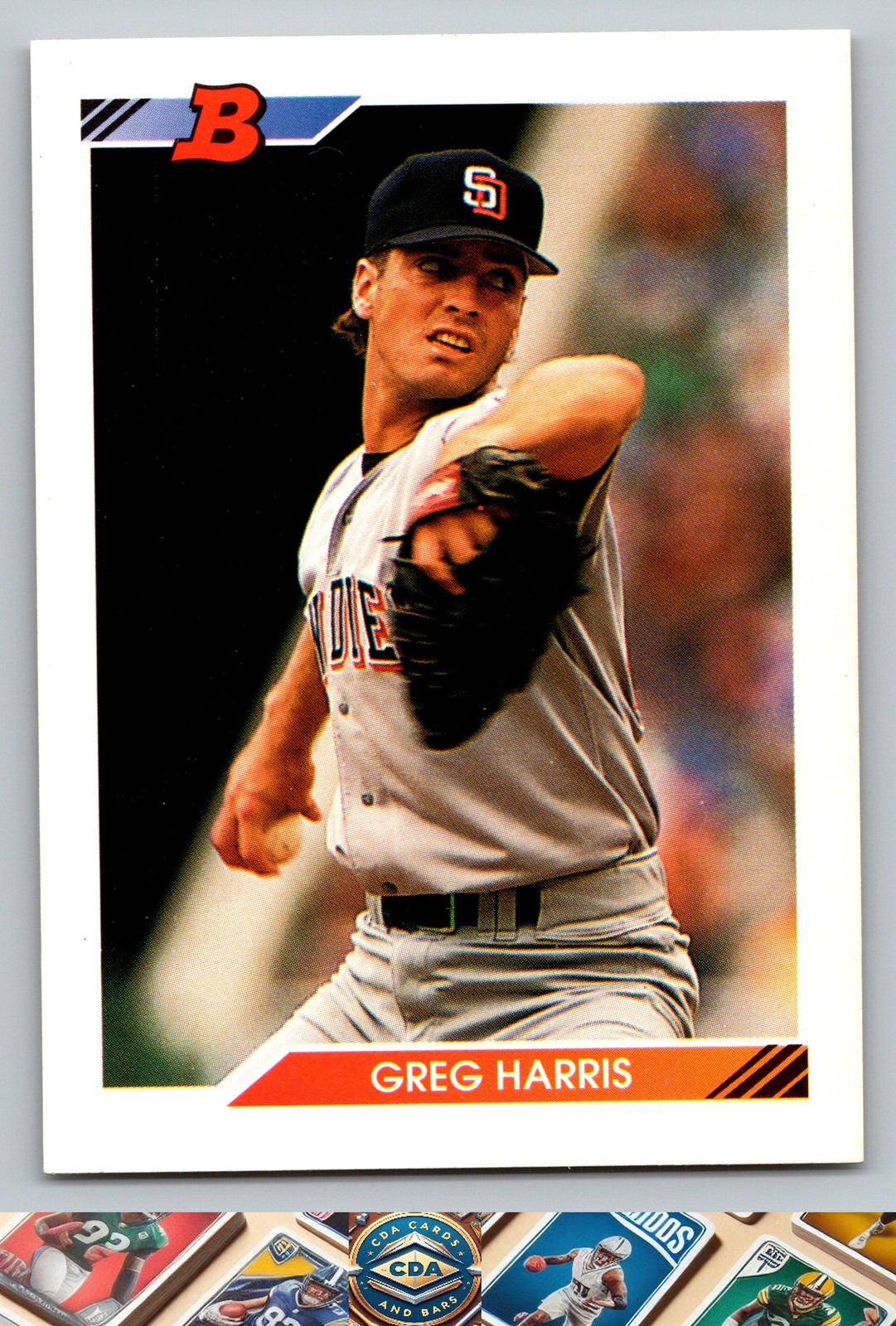 Greg Harris #269 Baseball Cards 1992 Bowman trading card — raw and PSA graded price guide