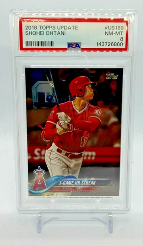 2018 Topps Update Shohei Ohtani US189 PSA 8