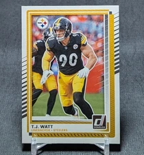 T.J. Watt 2025 Donruss Football Card #132 Pittsburgh Steelers