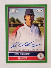 ROCH CHOLOWSKY 2026 Onyx Vintage GREEN AUTO ON-CARD #d 25/50 UCLA