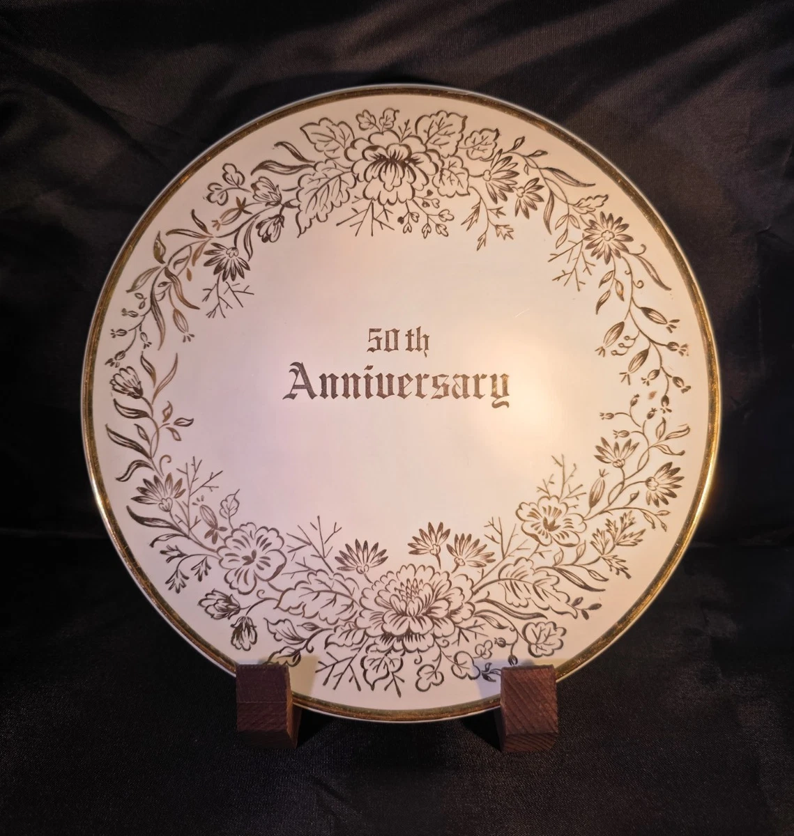 50th Anniversary Plate In Decorative Collector Plates for sale | eBay
