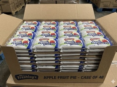 CASE OF 48! MRS. FRESHLEY S APPLE FRUIT PIES, 4.5 OZ, FREE SHIPPING!