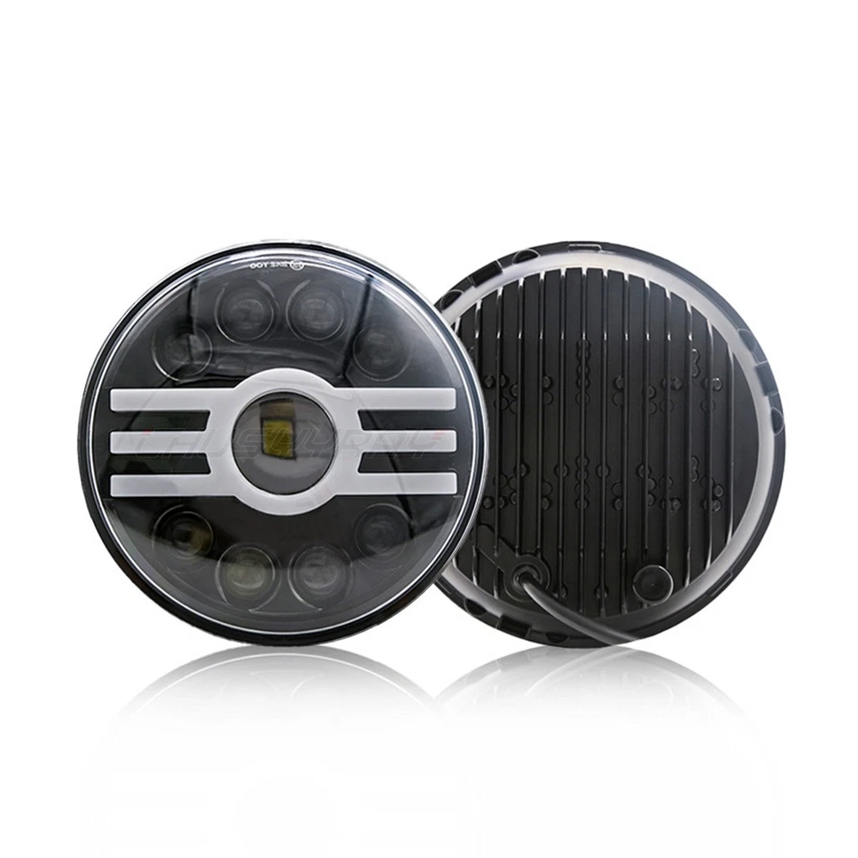 Пара 7-дюймовых круглых светодиодных фар для Chevy Bel Air 1955 1956 1957 - Изображение 2 из 4