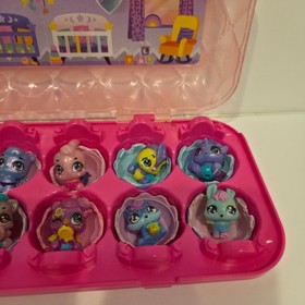 Hatchimals CollEGGtibles 14 piece LOT Figures Kids OS Pink Nursery Egg Cart
