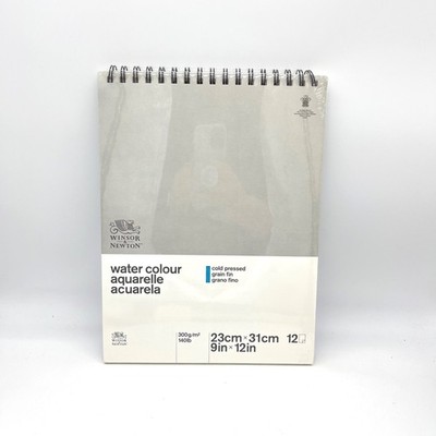 Winsor & Newton Watercolor Pad 9x12 140lb 300gsm Cold Pressed 12 Sheets New