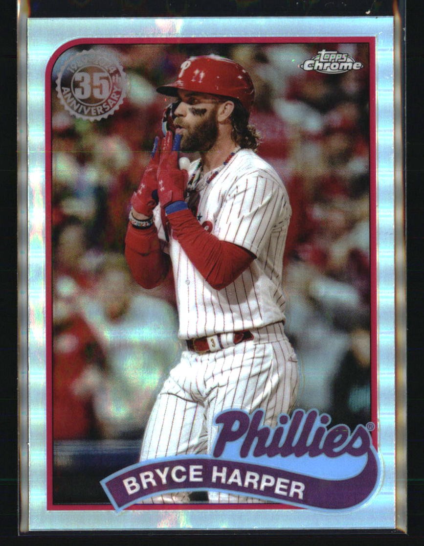 2024 Topps Chrome #89CB-10 Bryce Harper 1989 Topps Baseball 35th Anniversary