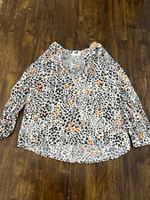 Lush Women s Animal Print V-Neck Long Sleeve ...