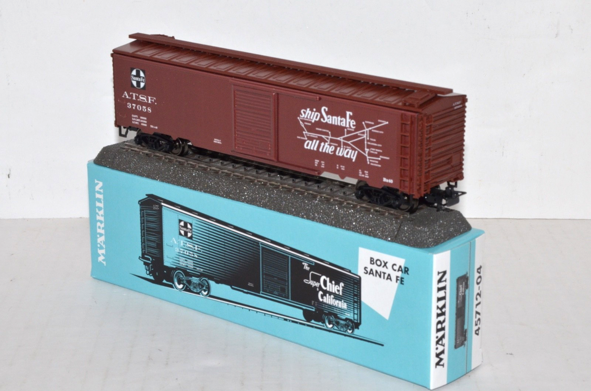Marklin 45712 USA TINPLATE 4 piece Boxcar set RETRO HO | eBay