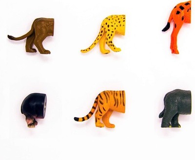 Kikkerland Safari Animal Butt Magnets 54202